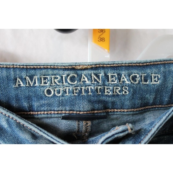 AMERICAN EAGLE Womens sz 14 super stretch/high rise legging/Jeans/cut inseam 25" - Picture 5 of 9
